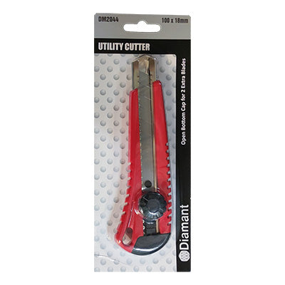 Utility Cutter 18mm (Big) w/ 2 spare blades , Diamant DM2044