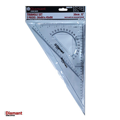 Dt Triangle Ruler Triangle Ruler Set 2 pieces , Diamant DM6315 - DM6345 – Standard ...