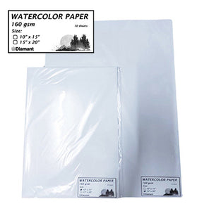 Watercolor Paper 160gsm 10 sheets , Diamant