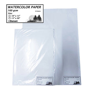 Watercolor Paper 160gsm 10 sheets , Diamant