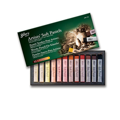 Mungyo Earthone Gallery Professional Soft Pastel - 12 Pieces , MPV-12E