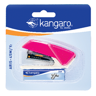 Kangaro ARIS45M/Y2 Aris Mini Stapler #35 with Staples
