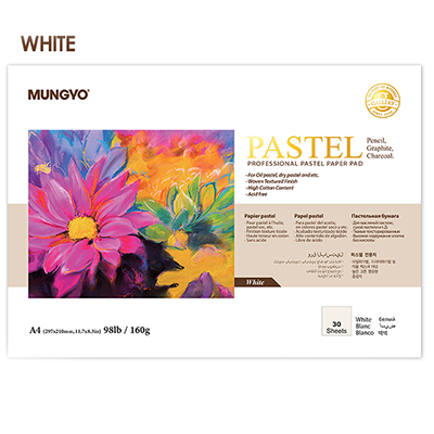 Mungyo Pastel Paper Pad - A4 White 30 Sheets , MPPA-A4W