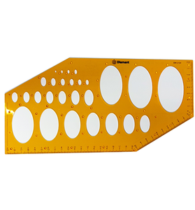 Ellipse Template - 27 Holes , Diamant DM-2104